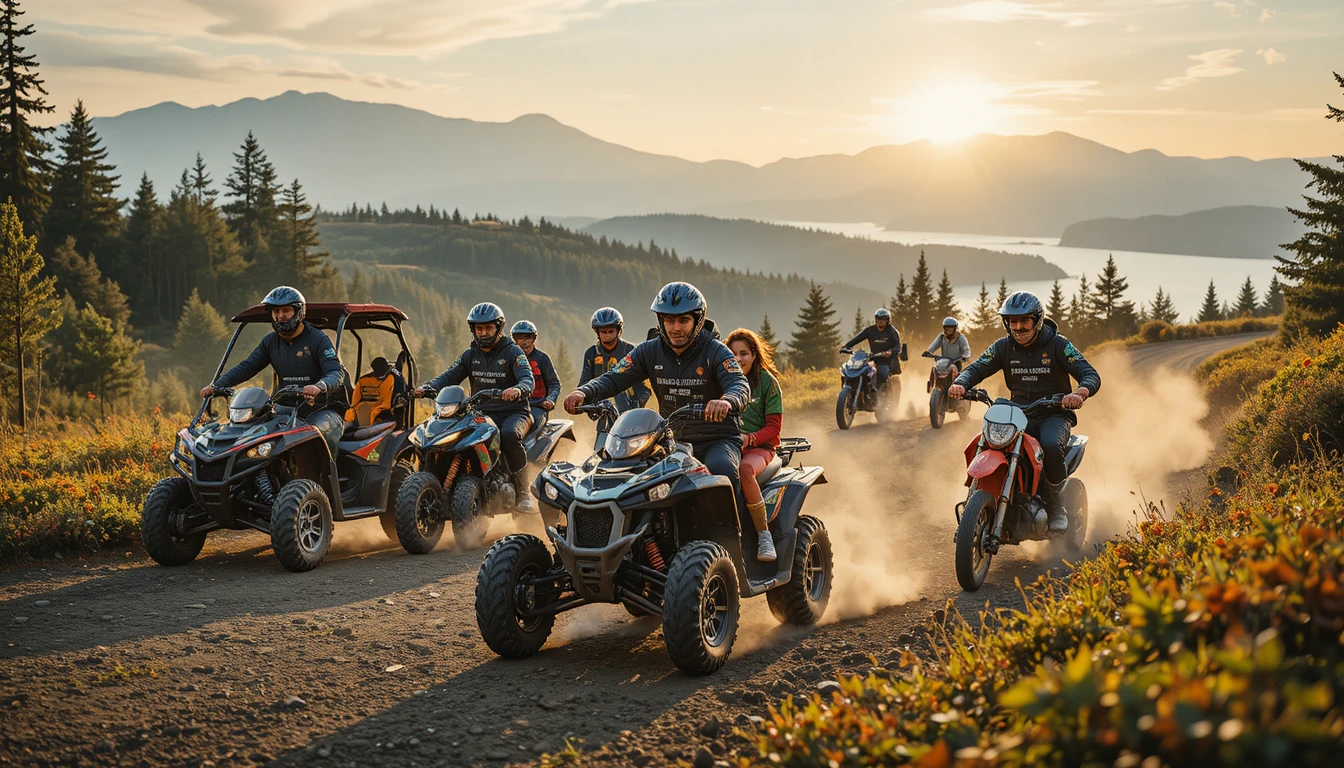 people engaged in power sports
